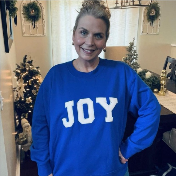 Women's JOY Sweatshirt - Universal Thread Cobalt Blue New with tag - Picture 6 of 10